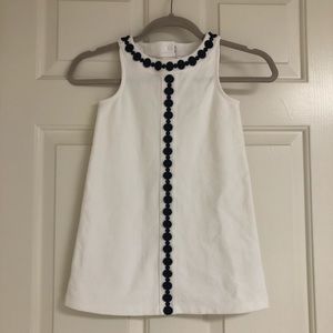 NWT Janie and Jack white and a navy blue dress